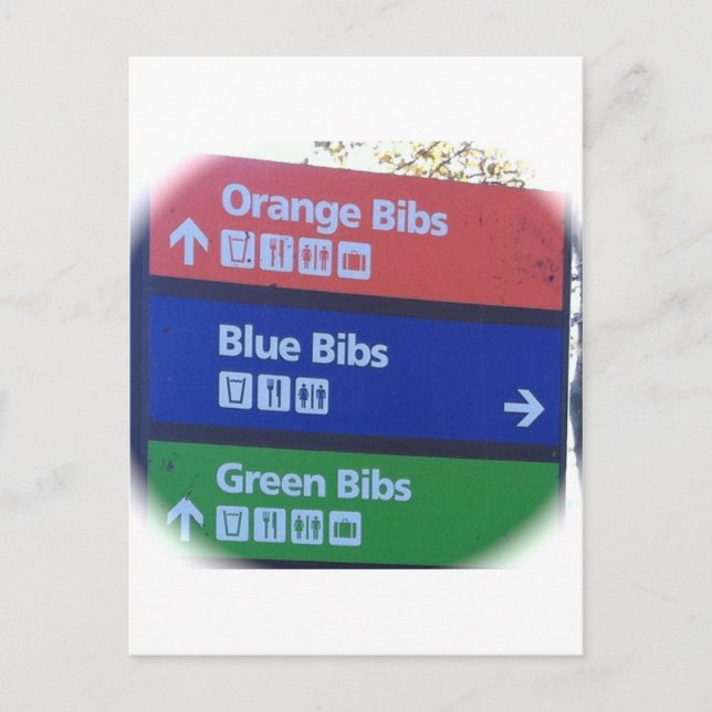 NYC MARATHON BIBS POSTCARD (Front)