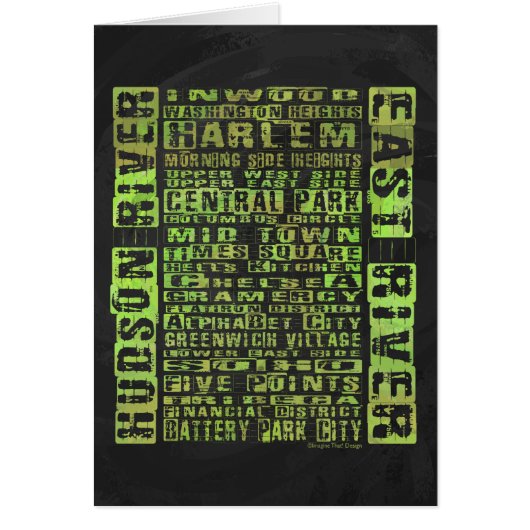 NYC Neighborhoods Green (Front)