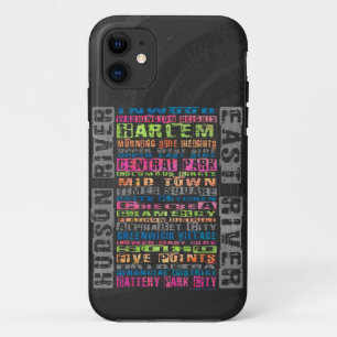 NYC Neighborhoods Rainbow iPhone 11 Case