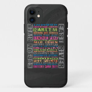 NYC Neighborhoods Rainbow iPhone 11 Case