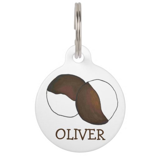 NYC New York Black and White Cookie Pet Dog Tag