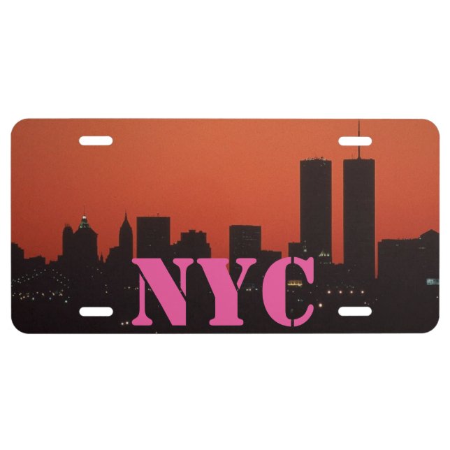 NYC New York City Aluminum License Plate (Front)