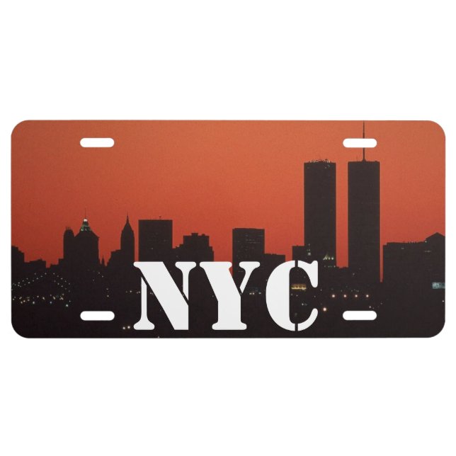 NYC New York City Aluminum License Plate (Front)