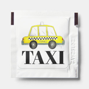 NYC New York City Checkered Yellow Taxi Cab Hand Sanitizer Packet