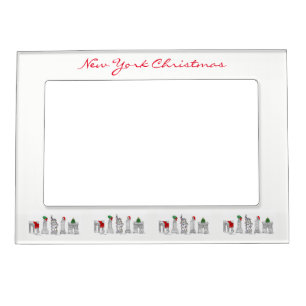 NYC New York City Christmas Xmas Holiday Landmarks Magnetic Frame