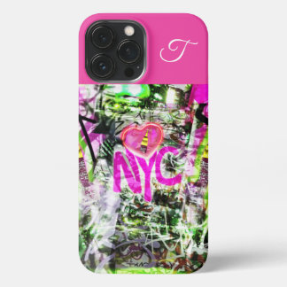 NYC New York City Graffiti pop personalize initial iPhone 13 Pro Max Case