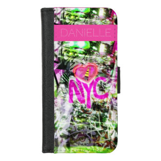 NYC New York City Graffiti pop personalize initial iPhone 8/7 Wallet Case