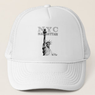 Nyc New York City Manhattan Liberty Statue Elegant Trucker Hat