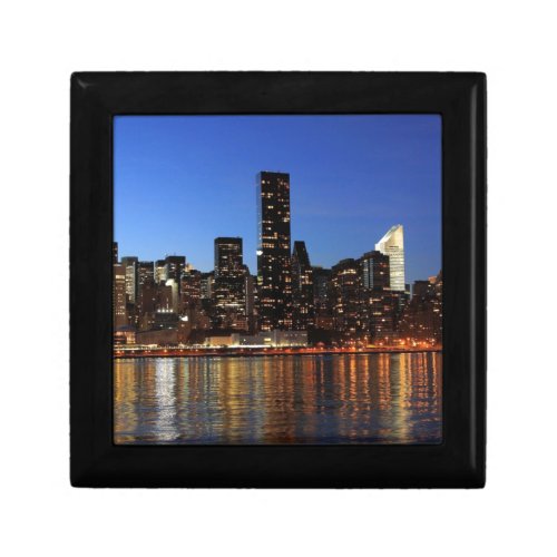 NYC New York City Manhattan Night Keepsake Box