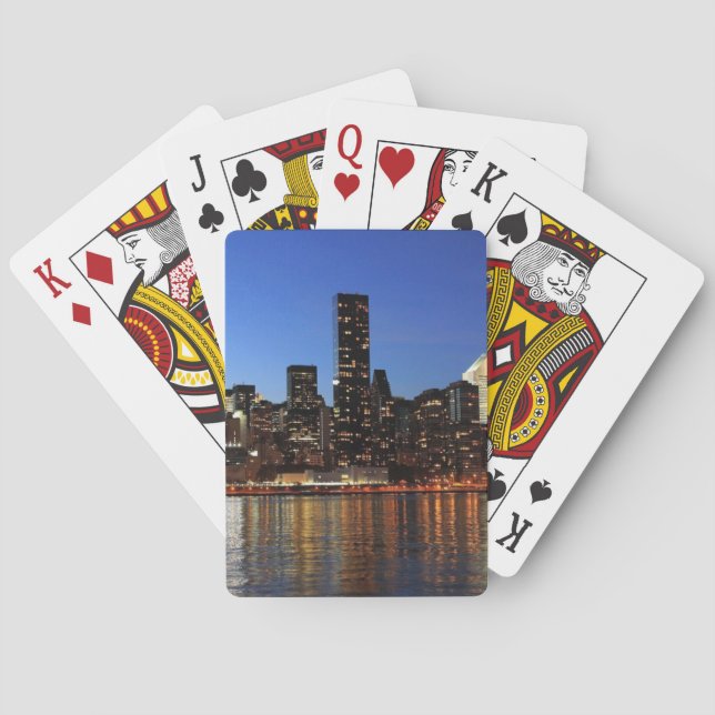 NYC New York City Manhattan Night Poker Cards (Back)