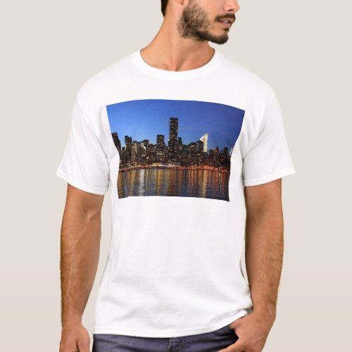 NYC New York City Manhattan Night T_Shirt