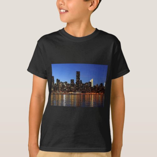 NYC New York City Manhattan Night T_Shirt