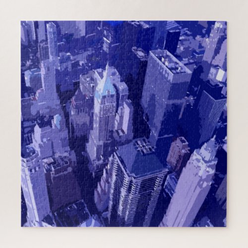 NYC New York City Manhattan Skyscrappers Jigsaw Puzzle