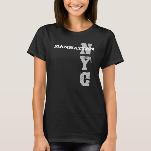 Nyc New York City Manhattan Stylish Trendy Design T_Shirt