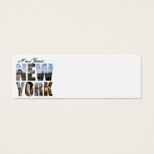 NYC New York City Montage Mini Business Card