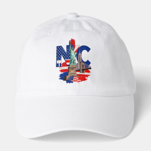 NYC New York City Patriotic Skyline Graphic – Stat Hat