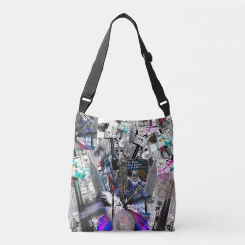 NYC New York City photos graffiti pop art Crossbody Bag