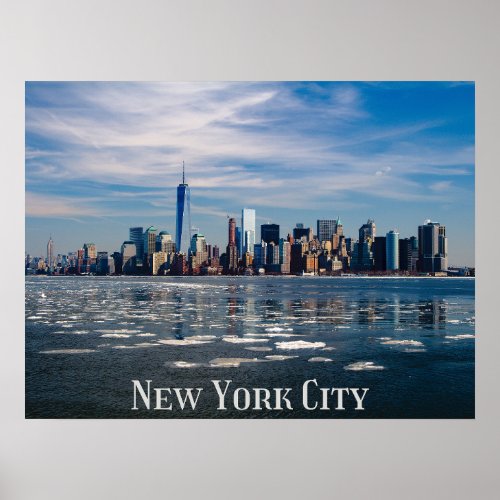 NYC _ New York City Skyline  Beautiful Big Apple  Poster