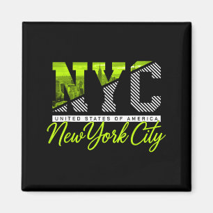 Nyc New York City Skyline Trip Travel Souvenir Magnet