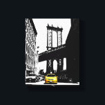 Nyc New York City Yellow Taxi Brooklyn Bridge Canvas Print<br><div class="desc">Nyc New York City Yellow Taxi Brooklyn Bridge Pop Art Canvas Art Print.</div>