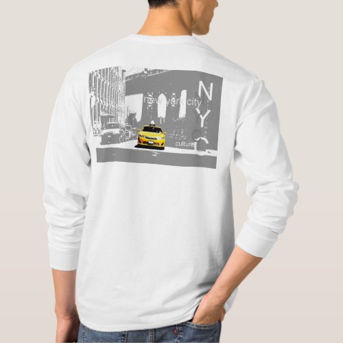 Nyc New York City Yellow Taxi Brooklyn Bridge T_Shirt