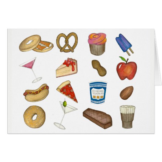 NYC New York Foodie Pizza Bagel Pretzel Cheesecake (Front Horizontal)