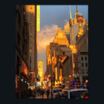 NYC New York Midtown Broadway Theatre District Poster<br><div class="desc">Features an original photograph of New York City. Great for anyone who lives in or loves NYC!</div>