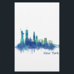 NYC New York Skyline v5<br><div class="desc">New York Silhouette, ace skyline. Amazing desing in digital a Watercoior</div>