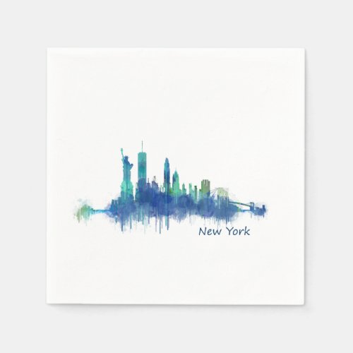 NYC New York Skyline v5 Napkins