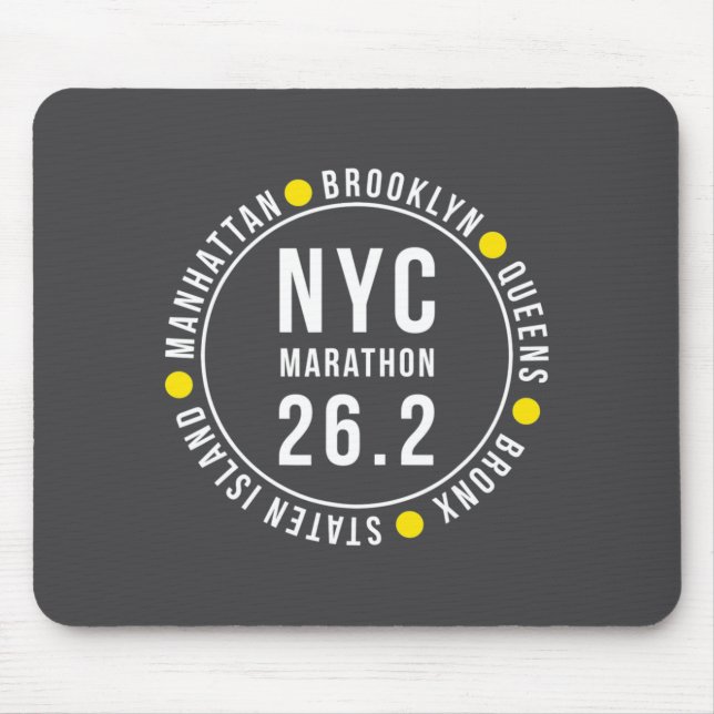 Nyc New York Souvenir Marathon Runner _1  Mouse Pad (Front)