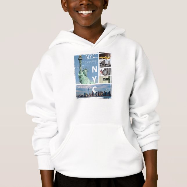 nyc new york usa america brooklyn bridge hoodie (Front)