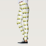 NYC New York Yellow Checkered Taxi Cab Leggings<br><div class="desc">Leggings feature an original marker illustration of a row of classic yellow NYC taxi cabs.</div>