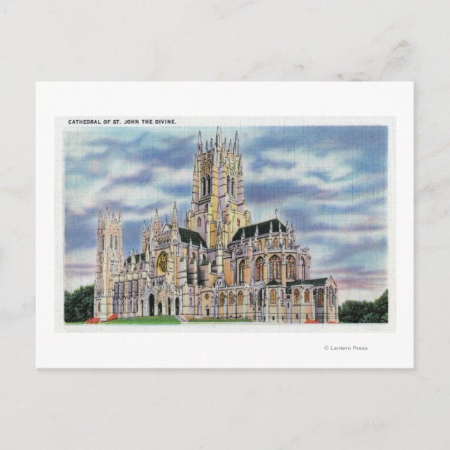 NYC, New YorkCathedral of St. John the Divine Postcard (Front)