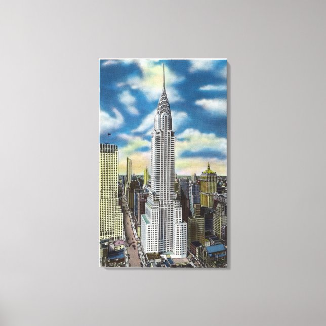 NYC, New YorkExterior View of the Chrysler Canvas Print (Front)