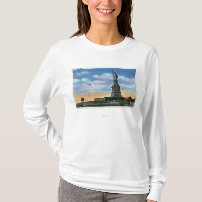NYC, New YorkView of the Statue of Liberty T-Shirt (Front)