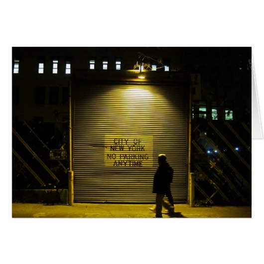 NYC No Parking Gate 5x7 Cards (Front Horizontal)