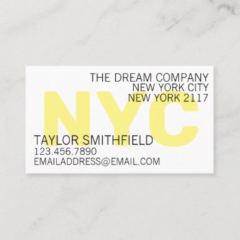 Nyc Overlay Business Card by TwoTravelledTeens at Zazzle