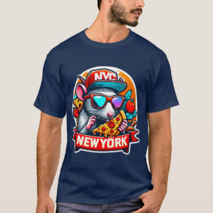 NYC RAT EATING NEW YORK PIZZA 2 T-Shirt