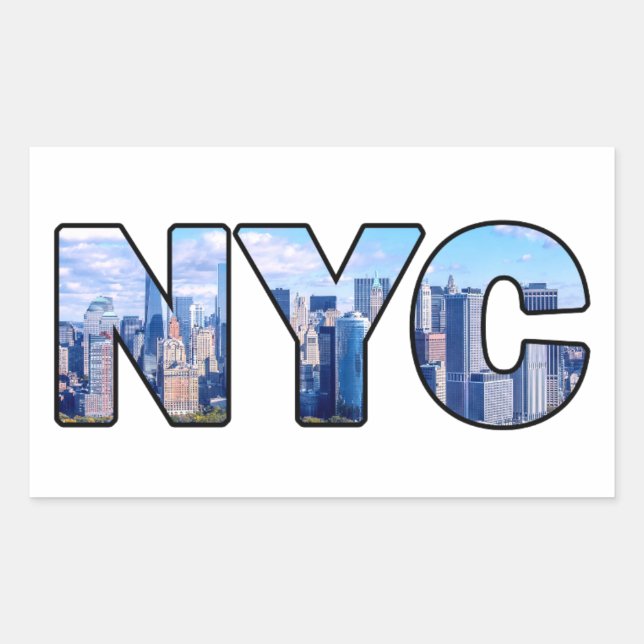 NYC RECTANGULAR STICKER (Front)