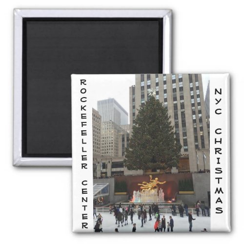 NYC Rockefeller Center Ice Skating Rink Magnet