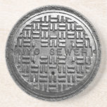 NYC Sewer Cover Coaster<br><div class="desc">A perfect place to set your drink, right in the middle of the street! Cheers!</div>