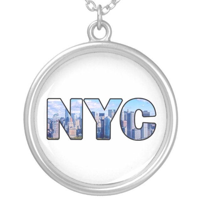 NYC SILVER PLATED NECKLACE (Front)