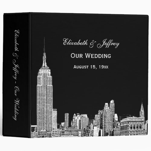 NYC Skyline 01 Etchd DIY BG Color Wedding Binder