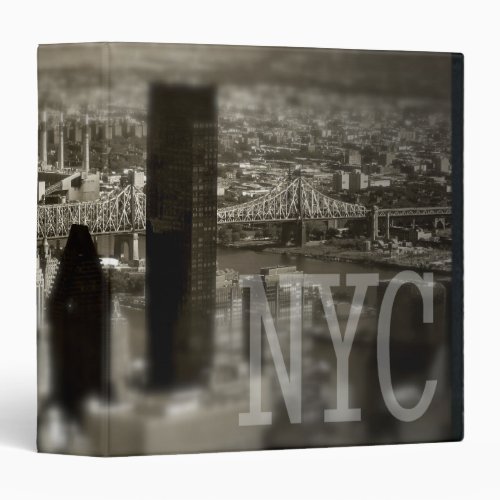 NYC Skyline 15 Photo Album 3 Ring Binder