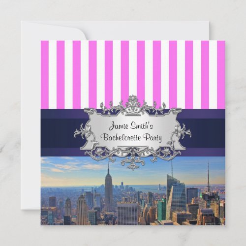 NYC Skyline B2 Bachelorette Party Invitation