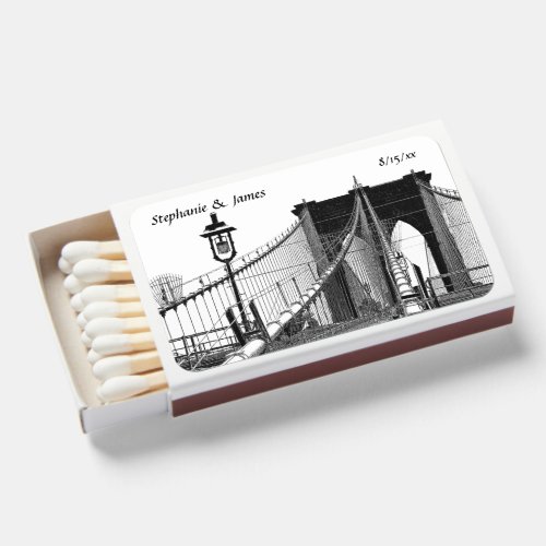 NYC Skyline Brooklyn Bridge 2 Matchboxes