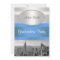 NYC Skyline BW 05 White Blue 2 Graduation Invite