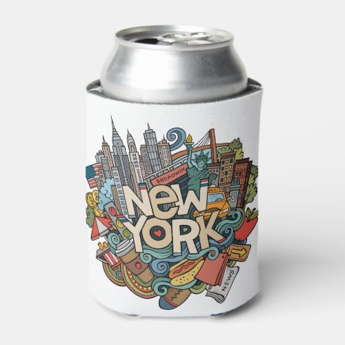 NYC Skyline Can Cooler