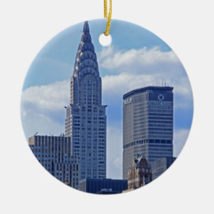 NYC Skyline Chrysler Building B1 Ceramic Ornament