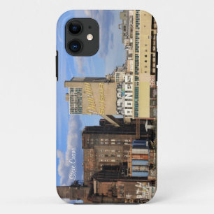 NYC Skyline Domino Sugar Factory, Graffiti iPhone 11 Case
